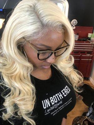 Custom Lace Frontal wig and install