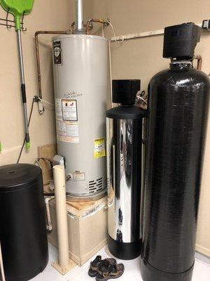 DIY whole house carbon filter and water softener.