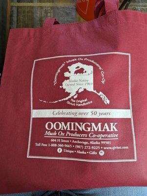 Complimentary free bag with purchase