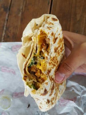 Al pastor burrito ($8)