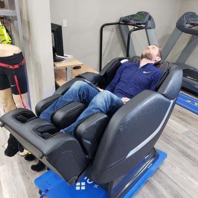 Our new Addaday Ironman BioChair. Full body massage.