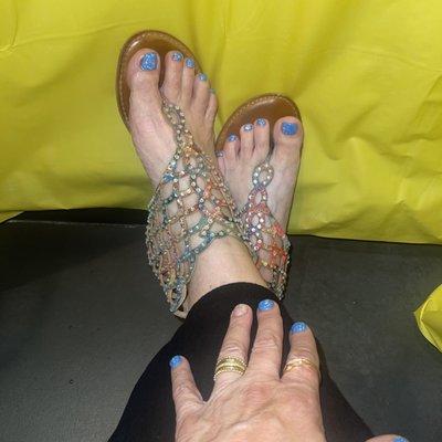 Gel pedicure