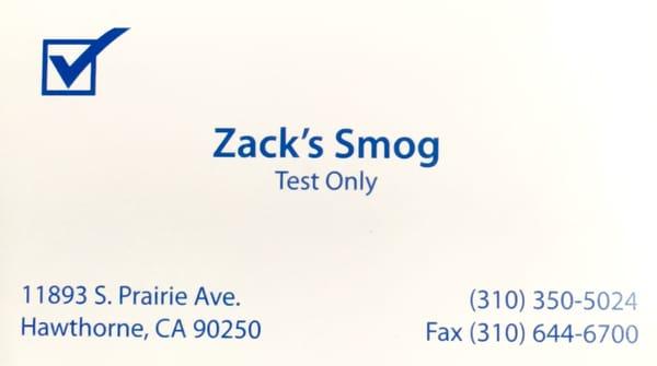 Zack's Smog