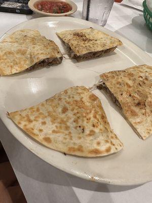 Steak Quesadilla with no veggies