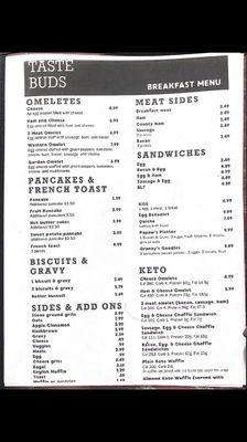 Breakfast Menu