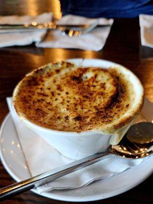 Delicious French onion soup