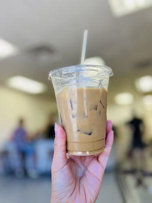 Ice cappuccino with oat milk