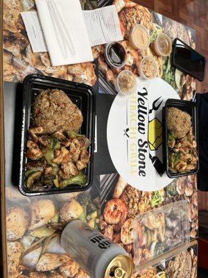 Chicken lunch plate with Chicken Fried Rice