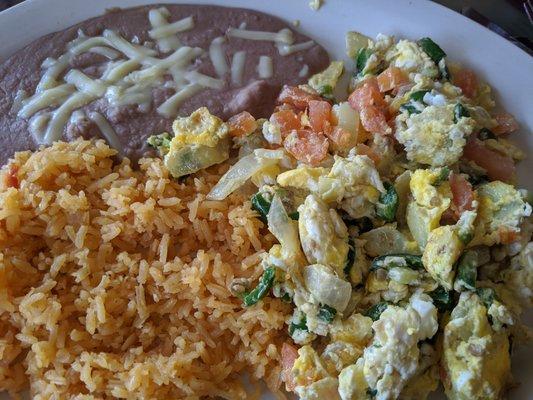 Huevos Mexicanos - not on menu