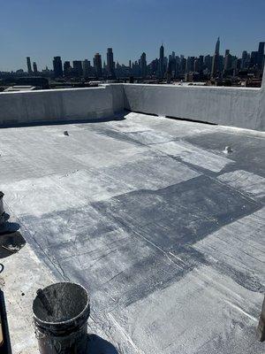 9000 Sq Ft roof repair in Long Island City