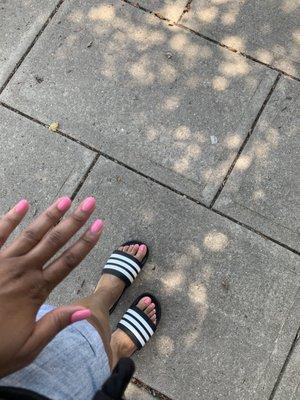 Gel mani and gel pedi