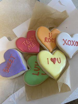 Valentines cookies