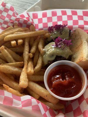 Crunchy fries and sliders!!