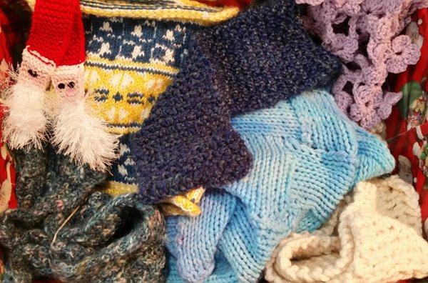 Hats, Mitts and Scares donated in 2018 for persons in Need