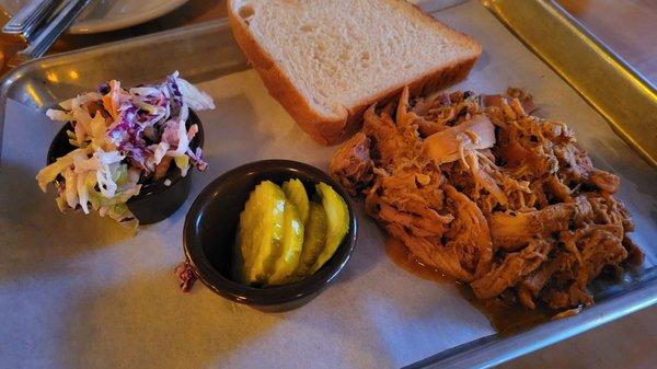 Pulled Pork (1/2 lb) with included sides