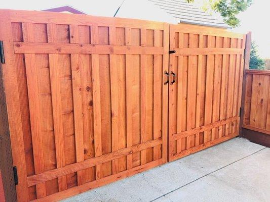 Custom Framed Arch gate