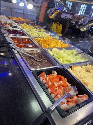 desert and fruits