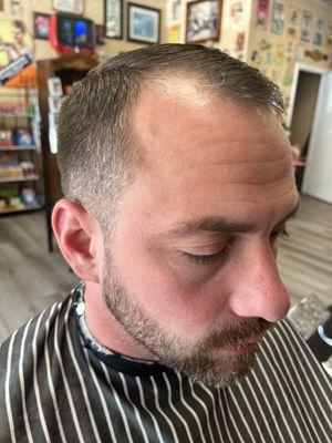 Tapered men's haircut