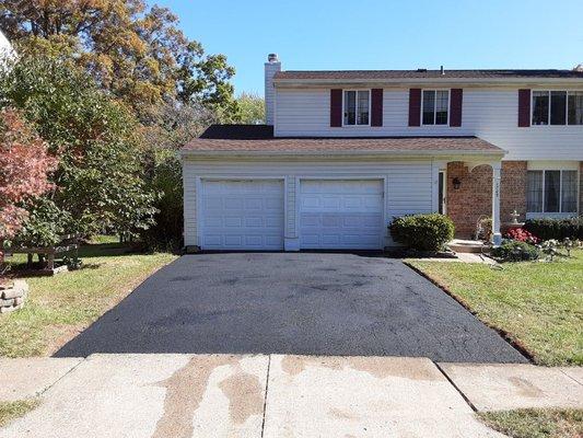 Overlaying existing driveway