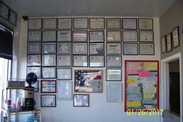 Certifications.