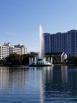 Fountain at Lake Eola