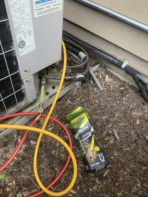 Ac recharged and seal installation