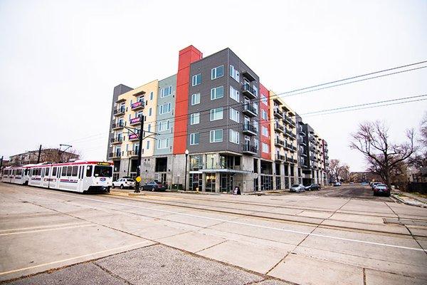 Exterior View of the C9 Apartments Building