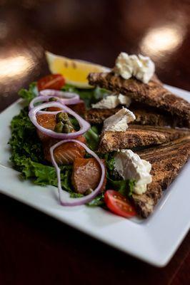 House-smoked Salmon with Cream Cheese