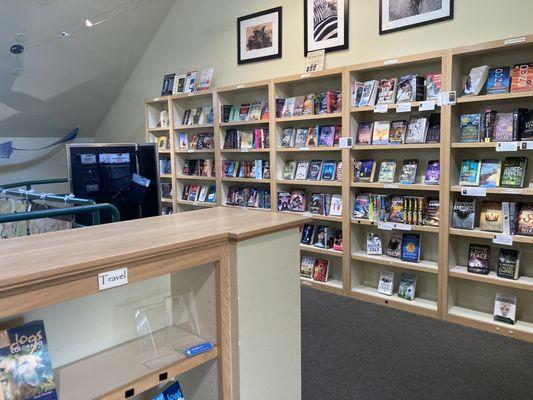 Upstairs YA and SCI-FI section! Just in love with the way the covers are all facing out? Love love love it