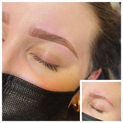 Brow Design: trim, wax, tweeze, & fill in