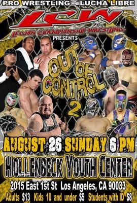 LCW is BACK!!  AUGUST 26 @6PM