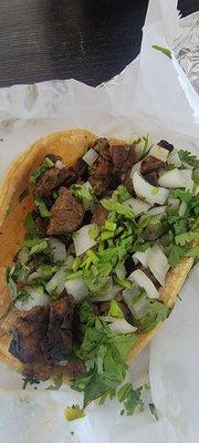 Steak taco