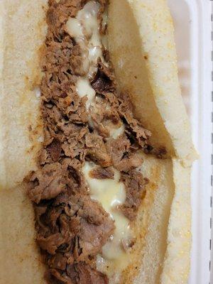 Plain cheese steak