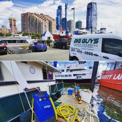 Georgeus day to work at Liberty Landing Marina in Jersey City.