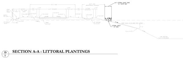 Landesco | Landscape Architecture and Planning - Littoral planting detail and design for stormwater retention ponds