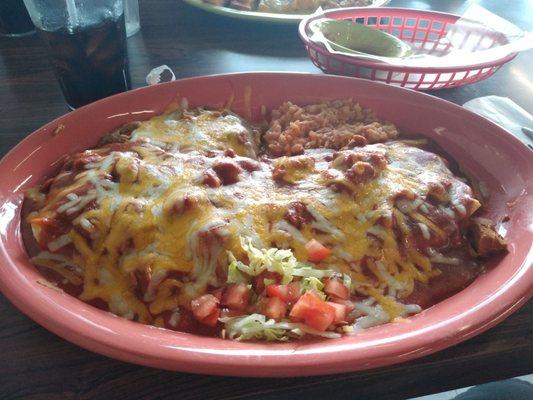 Carne adovada stuffed sopapillas. So good.