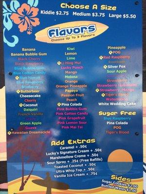 They have tons of flavors and lots of extras if you want them. Also sugar free flavors are available.