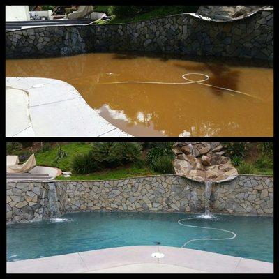 Before /after heavy storm no drain clean-up