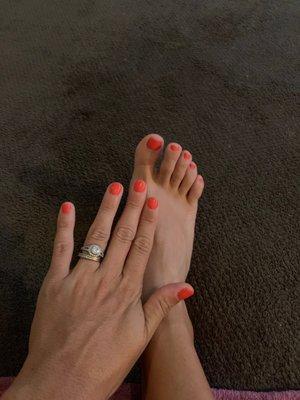 Gel Mani and Pedicure