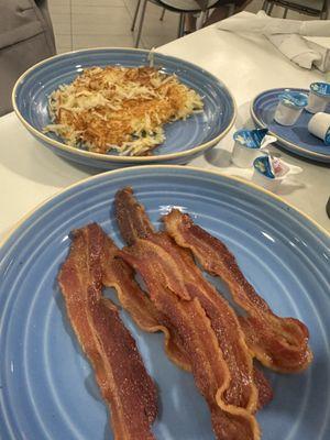 bacon and hash browns