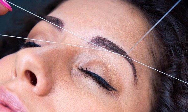 Eyebrow threading