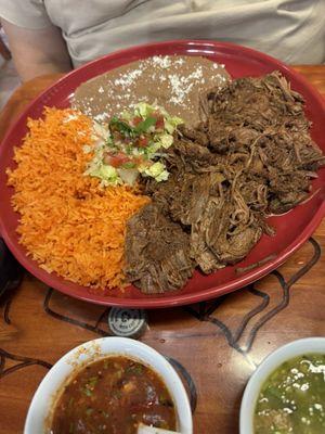 Birria plate (HUGE portions)