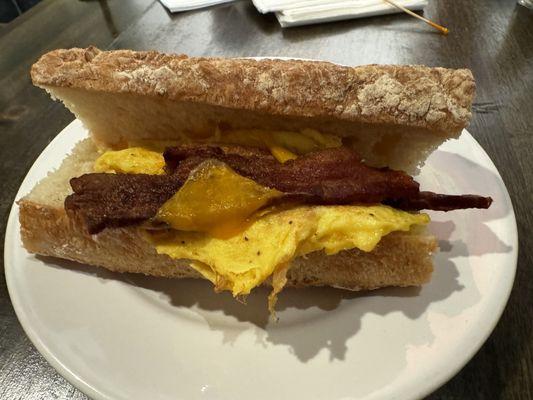 Salty Bread Breakfast Sandwich