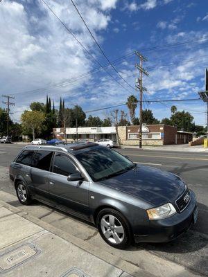 My 2004 Audi A6 Avant after passing smog at Smogster and getting a full automotive detail including headlight restoration.