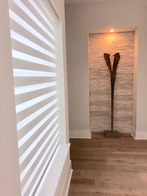 Banded Shades Hallway