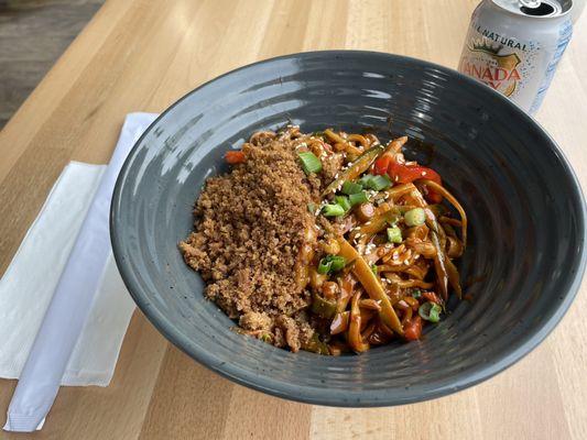 Noodle bowl with minced pork and sesame sauce $13