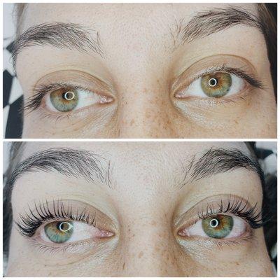 lash lift & tint!