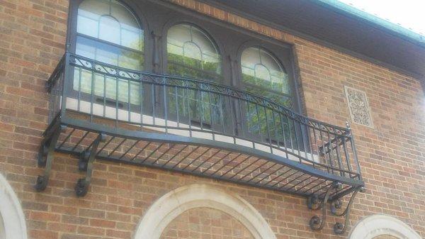 Exterior wrought iron painting