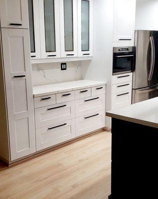 Custom White Cabinetry by West Coast Image Builder, Inc. 
 
 #WestCoastImageBuilder #Custom #Remodel #Modern