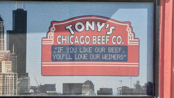 Well I loved their Weiner. I guess I'll like their Beef...